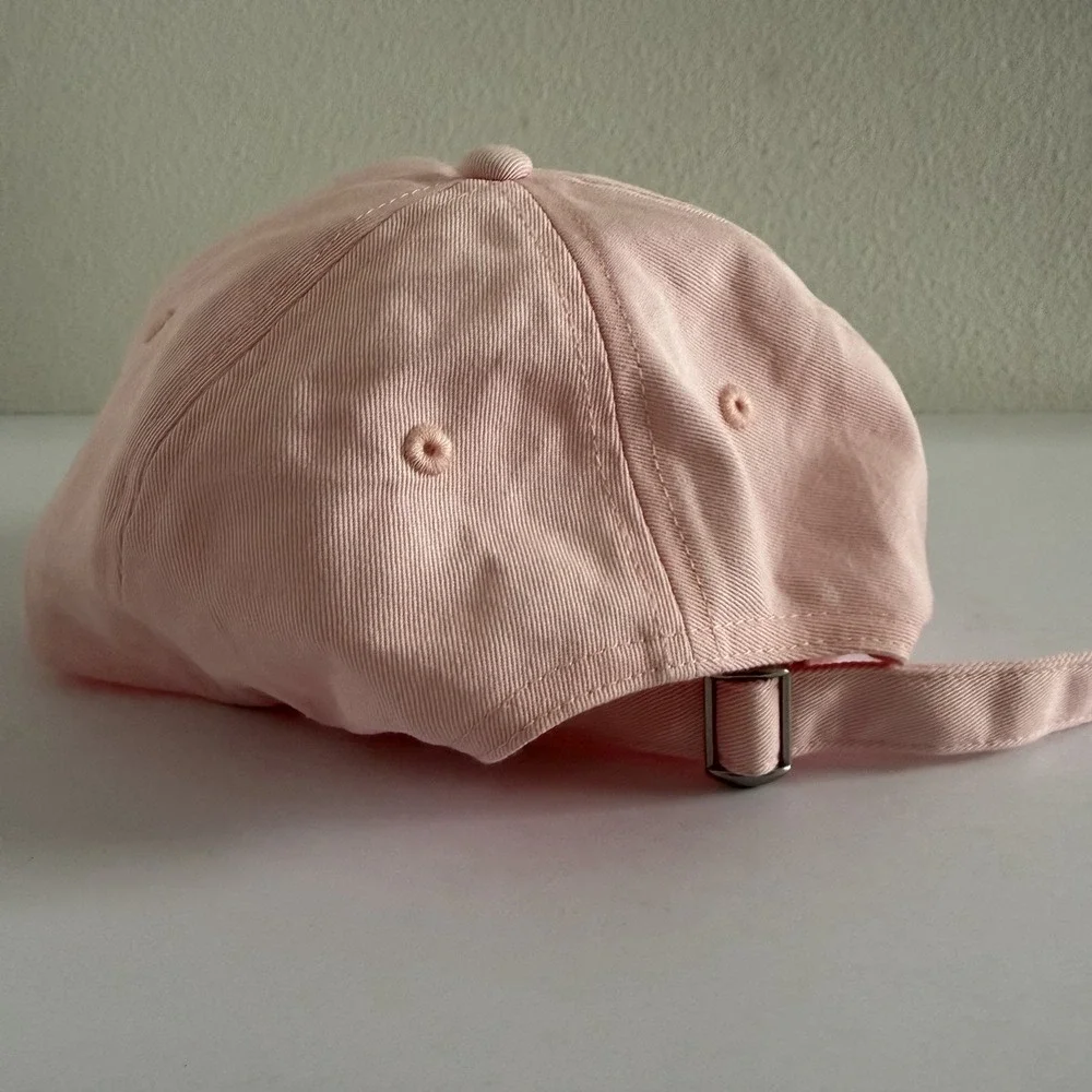 Pink Dad Hat Embroidered Hiking Raccoon Take a Paws Adjustable Cotton Cap